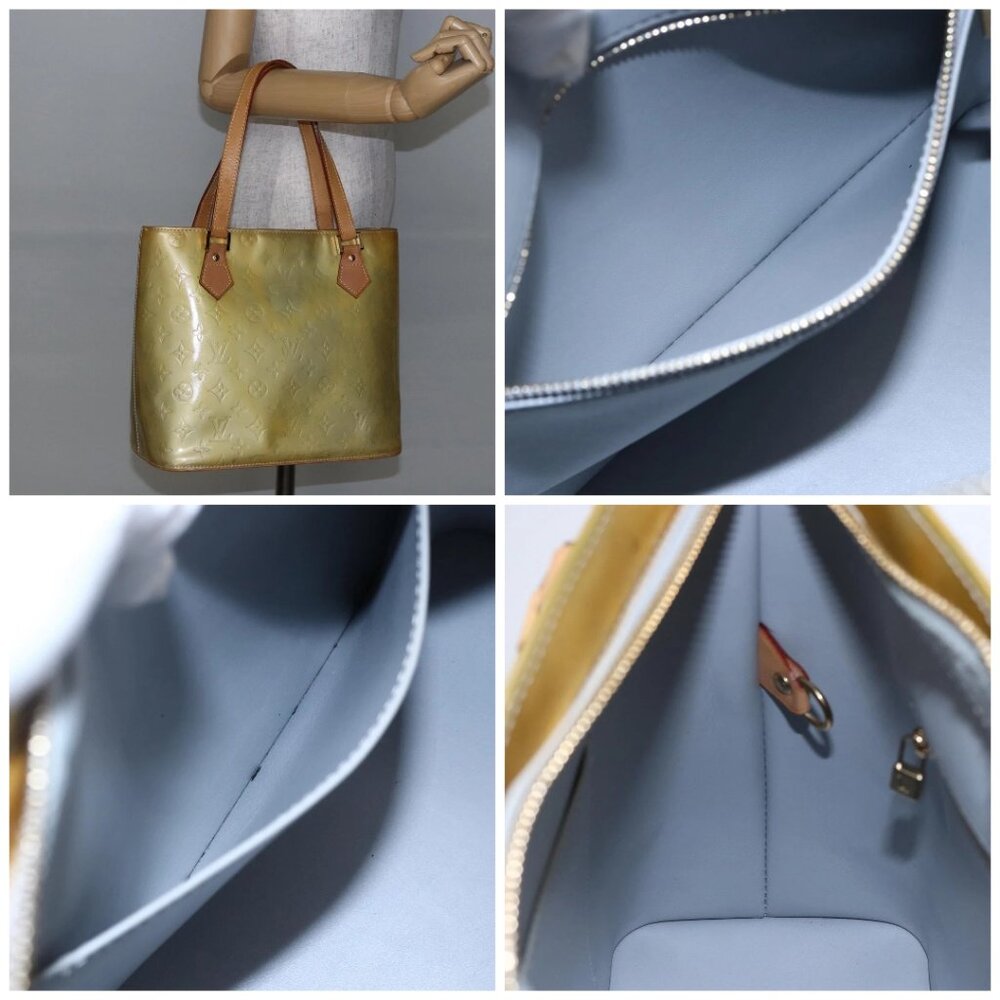 LOUIS VUITTON Monogram Vernis Houston Hand Bag Gris - Picture 14 of 14